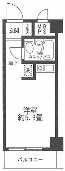 【八王子市子安町のマンションの間取り】