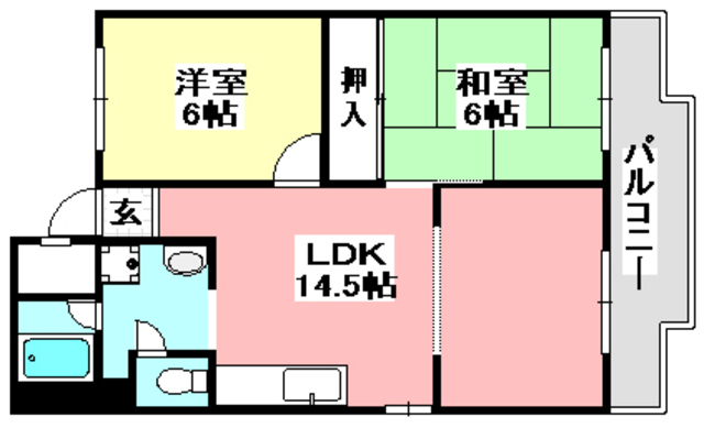 エクセル春日丘の間取り