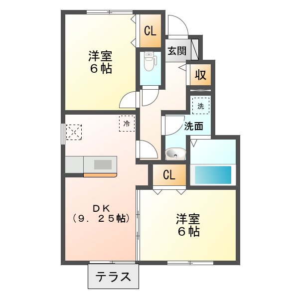 エーデル　プラシードの間取り