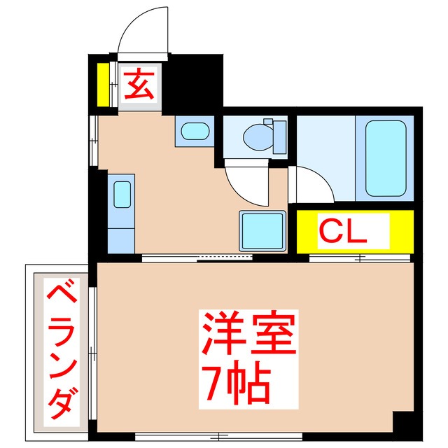 サンライズ荒田の間取り