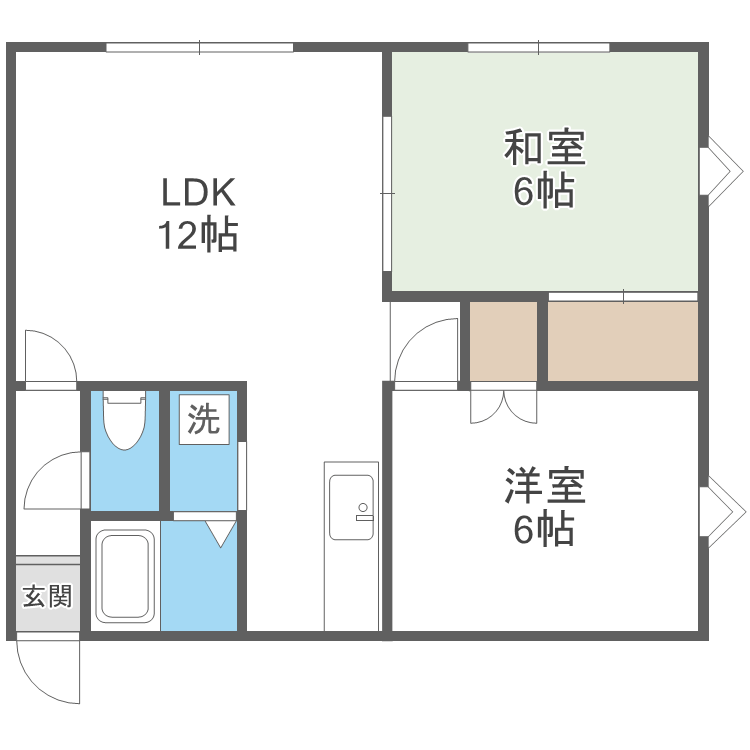 福田マンションの間取り