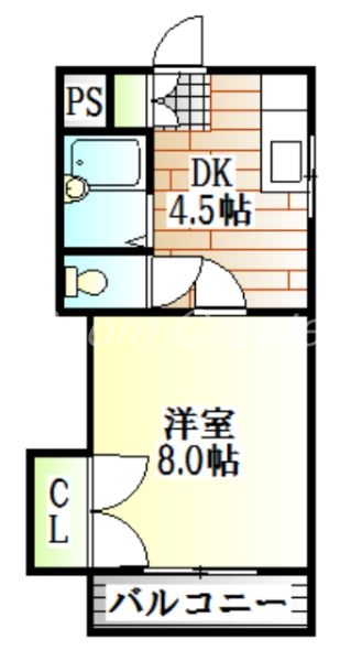 徳島市昭和町のマンションの間取り