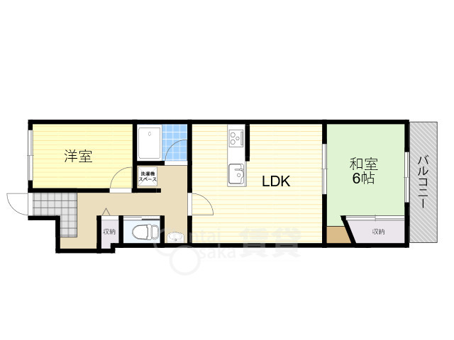 池田市建石町のマンションの間取り