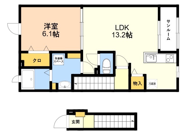 ティアレ1の間取り