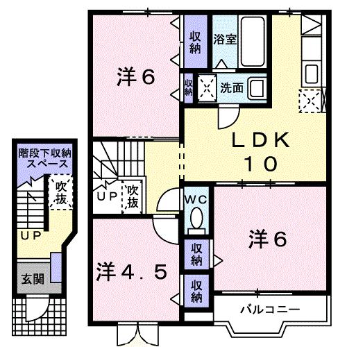 ピークリーブＡの間取り