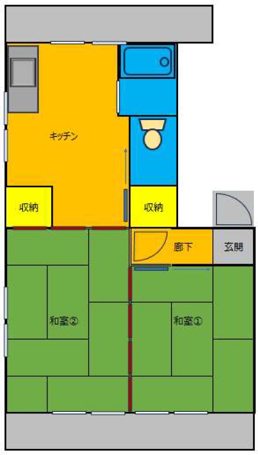 仲野第2ビルの間取り