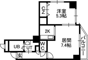 ｗｉｌｌＤｏ南１２条の間取り