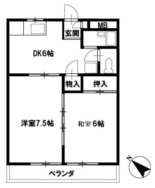 コーポクレールの間取り