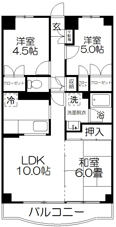 シャルマン２の間取り