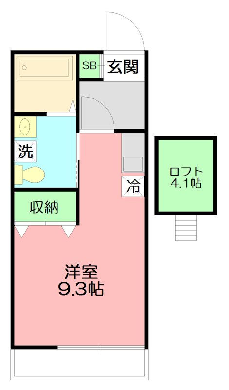 秦野市今川町のアパートの間取り