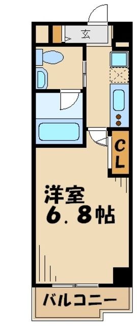 多摩市乞田のマンションの間取り