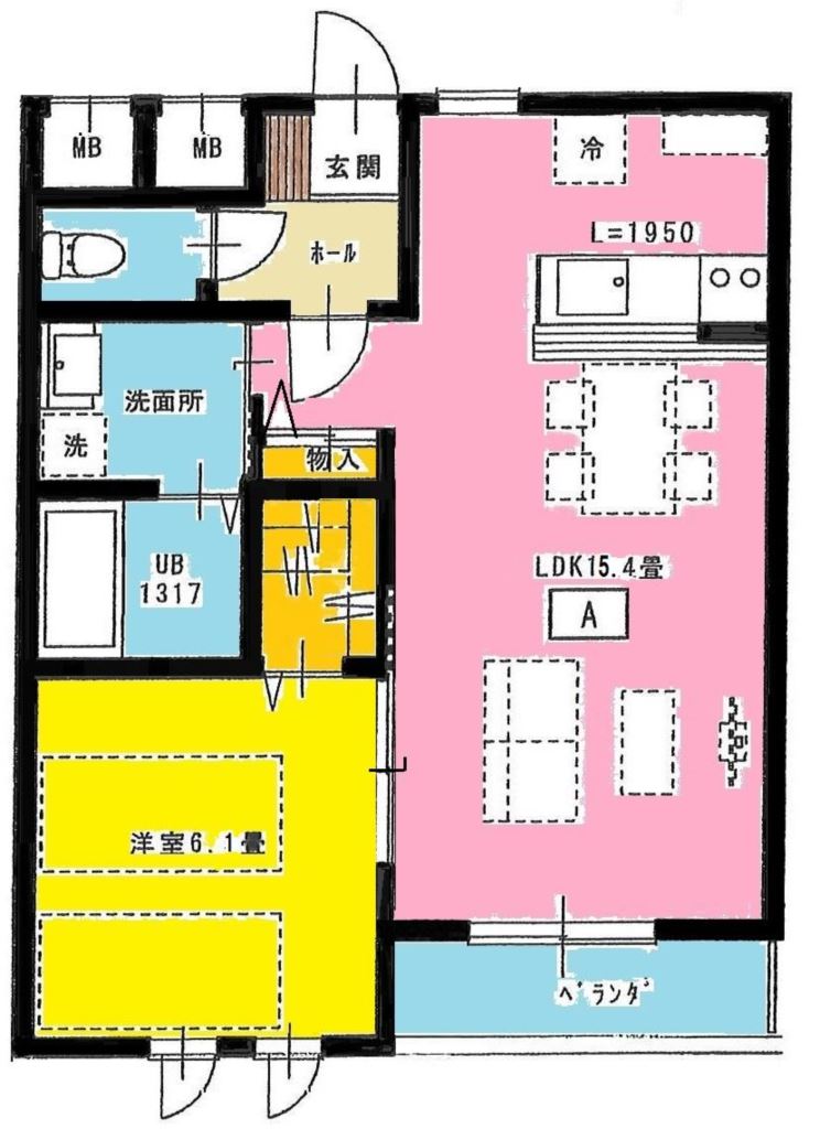 サンパティオ上所の間取り