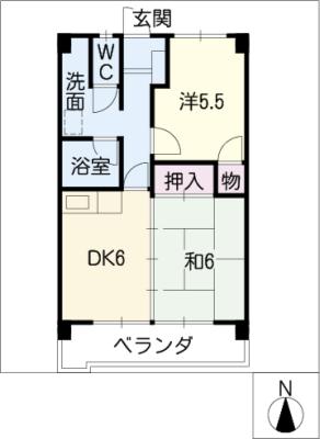 野田ハイツの間取り