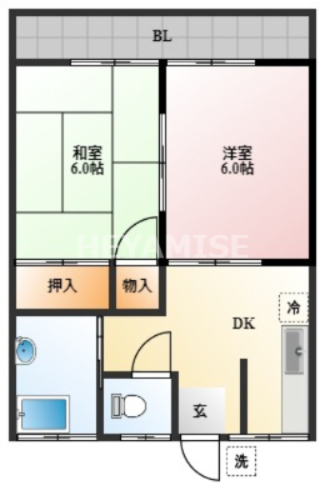 愛宕ハウスの間取り