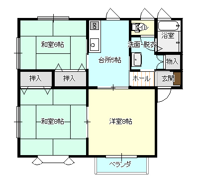 サンモール丹野A棟の間取り