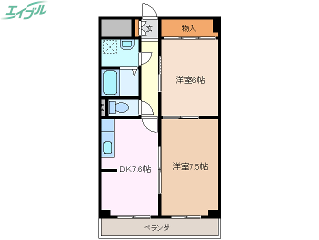 ジュネス中川原の間取り