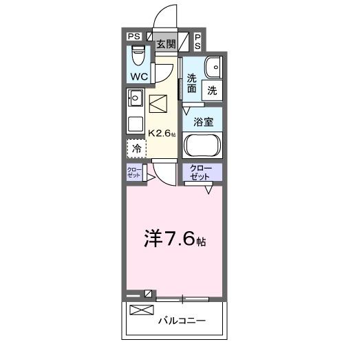 堺市堺区文珠橋通のアパートの間取り