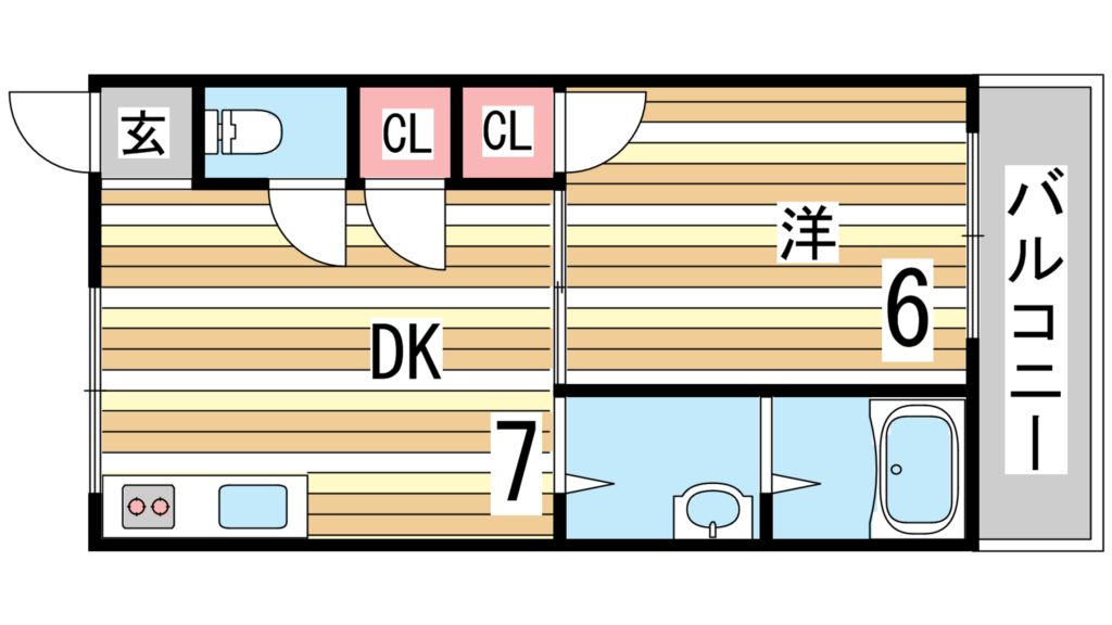 シャレー北青木の間取り