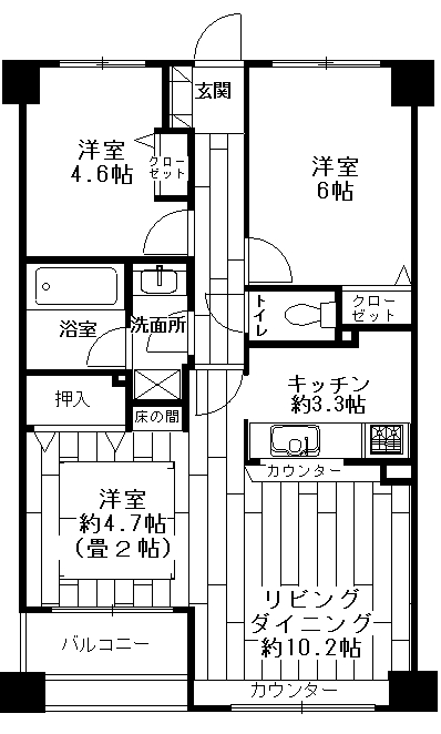 グランアルベーラ横濱関内の間取り