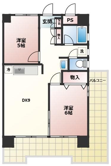 キャピタル新越谷の間取り