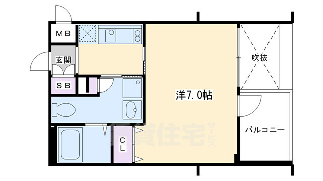 エイペックス京都西陣の間取り