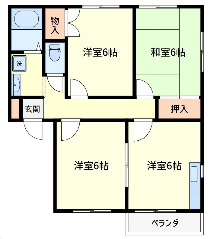 グレイスハイツ第３の間取り