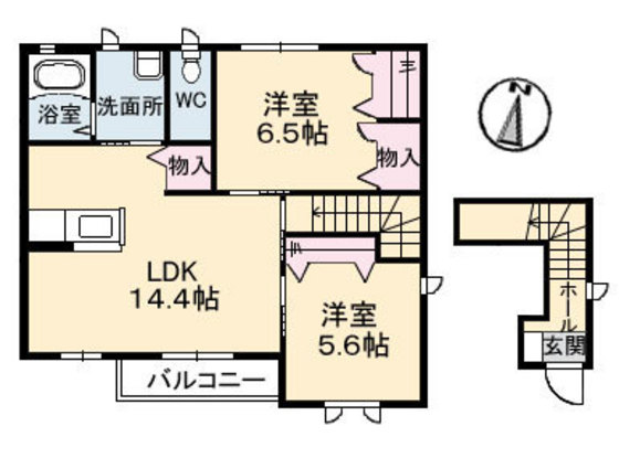 グランデージ南岩国の間取り