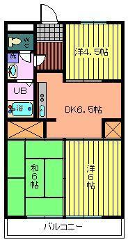 上尾市愛宕のマンションの間取り