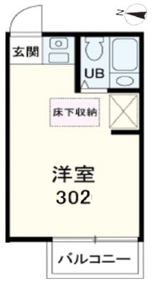 横浜市南区大岡のアパートの間取り