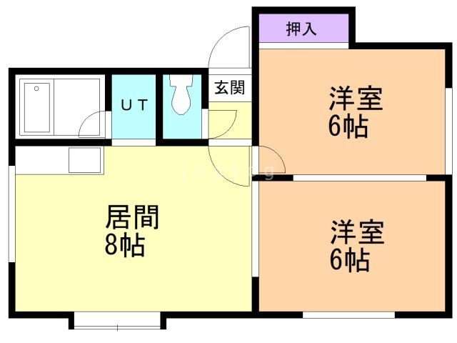 ダイヤフレンド平岡の間取り