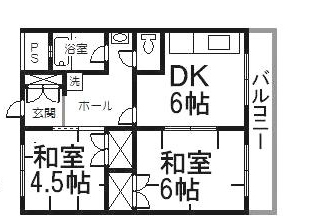 高松市太田下町のマンションの間取り