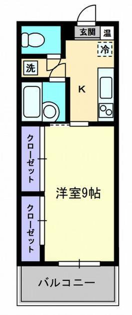 高松市多賀町のマンションの間取り