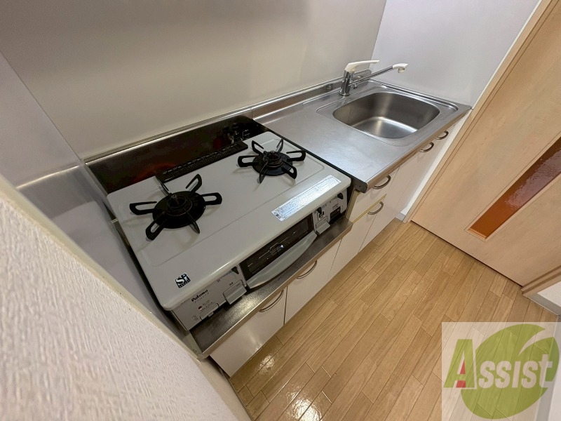 キッチン　清潔感がありお洒落なキッチンになっていました！