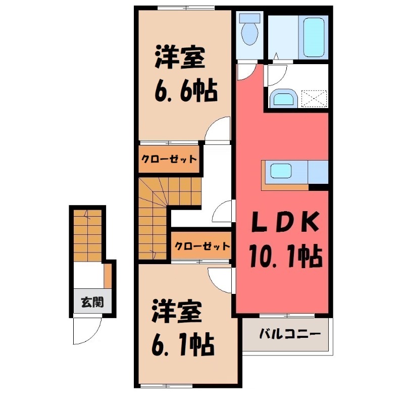プランドール Kの間取り写真