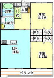 いわき市平のマンションの間取り