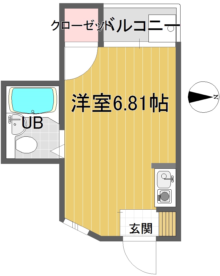 楠公マンションの間取り