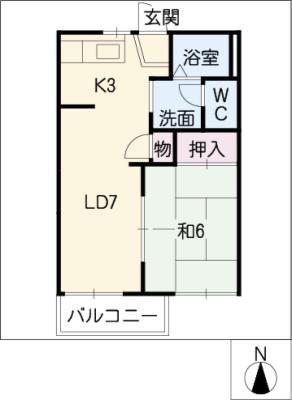 トップヒル１２　Ｂの間取り