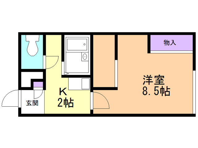 レオパレスセコ参番館の間取り