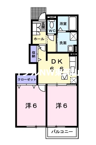 メゾンフォレスタＣ棟の間取り