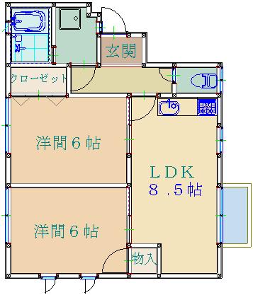 コーポ清流の間取り