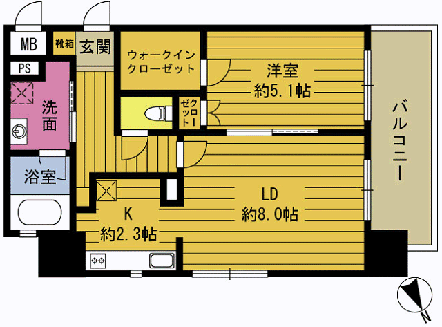 ＲＪＲプレシア大分駅前の間取り