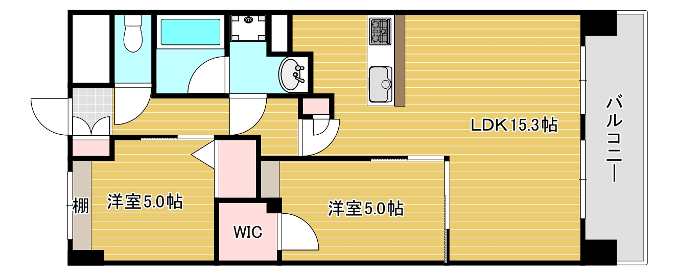 スプランディッド難波WESTIIIの間取り