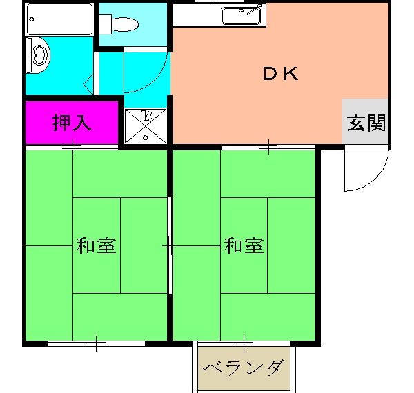 静岡県浜松市中央区木戸町（アパート）の賃貸物件の間取り