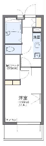 レオパレスら　べるでゅーらIIの間取り