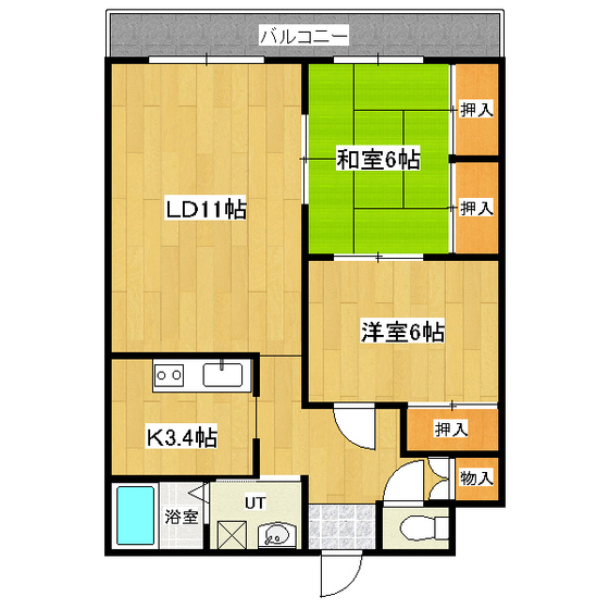 グリーンヴィレッジの間取り