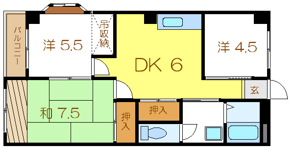 江戸川区西瑞江のマンションの間取り