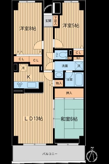 プロスペクト浦和常盤の間取り