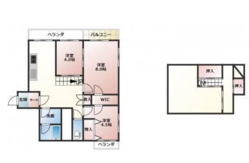 長泉町南一色借家の間取り