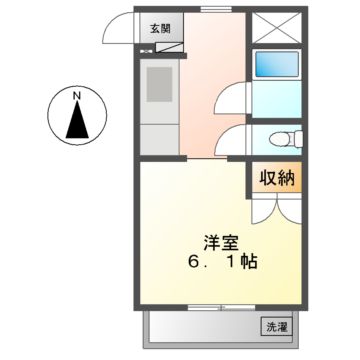 カワナハイツの間取り