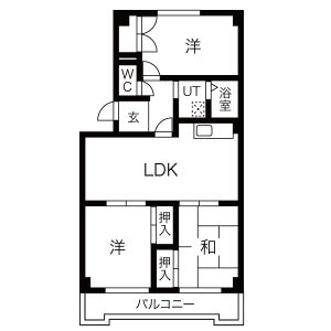 【ドミール幸心の間取り】